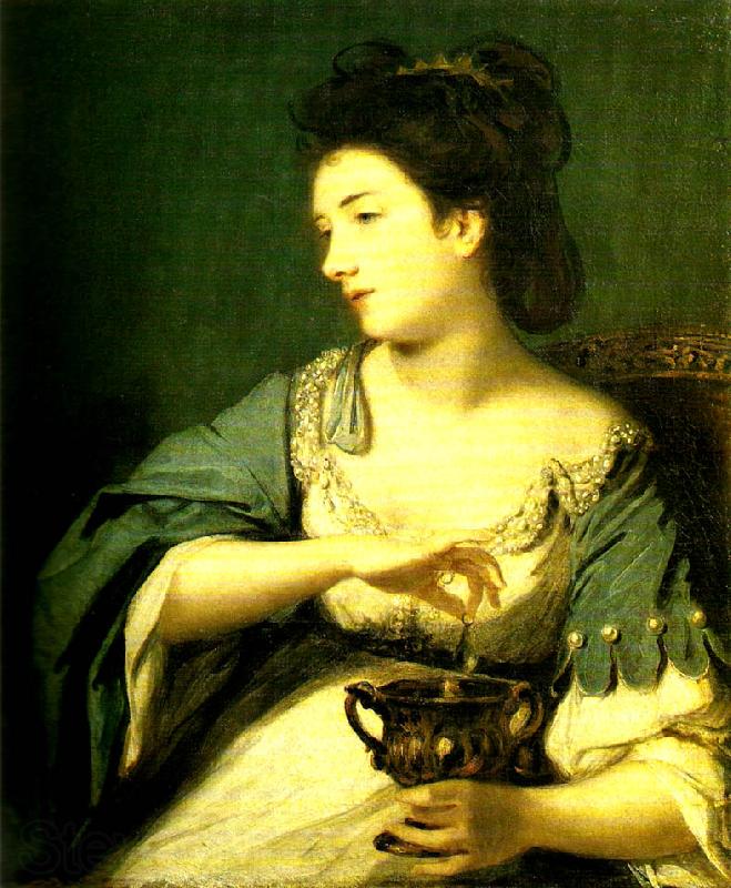 Sir Joshua Reynolds miss kitty fisher in the character of cleopatra Norge oil painting art